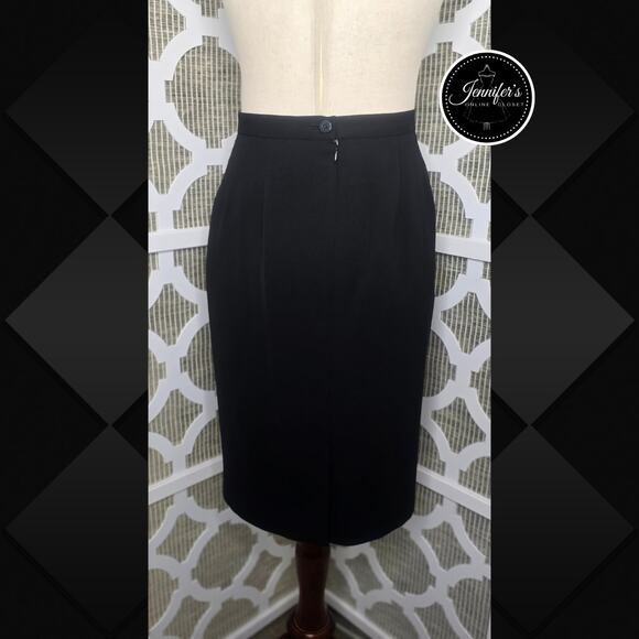 Chaus Black Classic Pencil Straight Skirt Size 12 - Picture 3 of 7